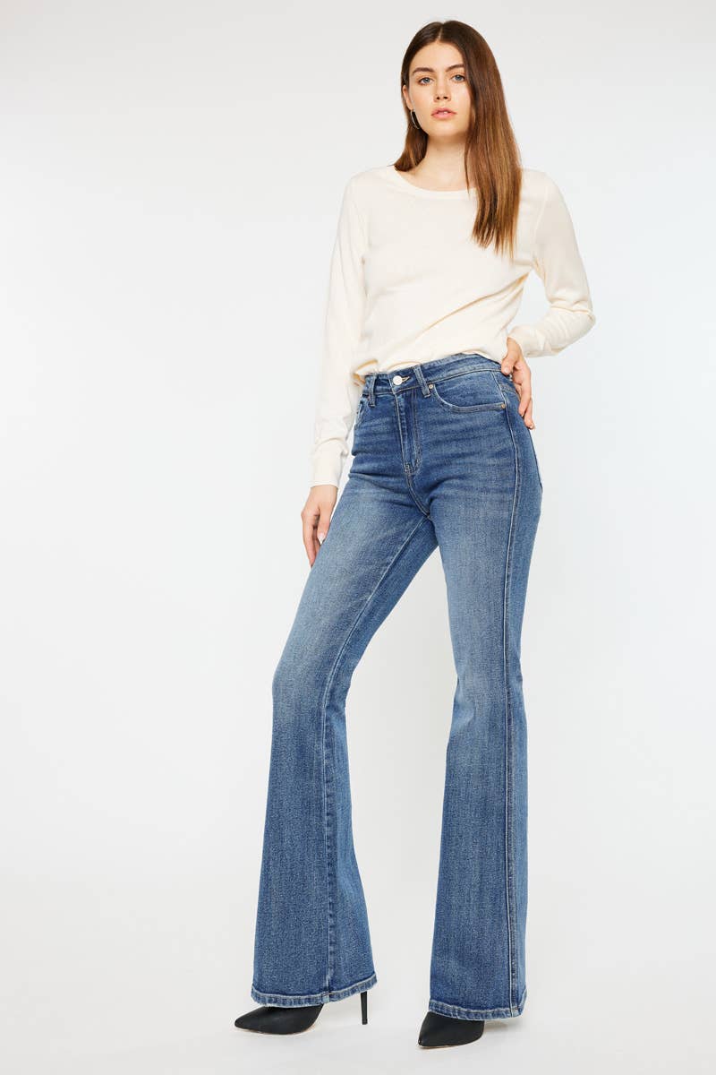 Charli High Rise Flare Denim