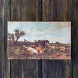 Cows in Pasture Print on Canvas