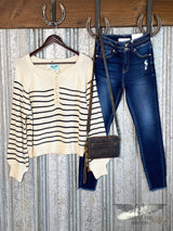 Black & White Stripe Sweater
