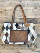 STS Cowhide Diamond Basic Tote